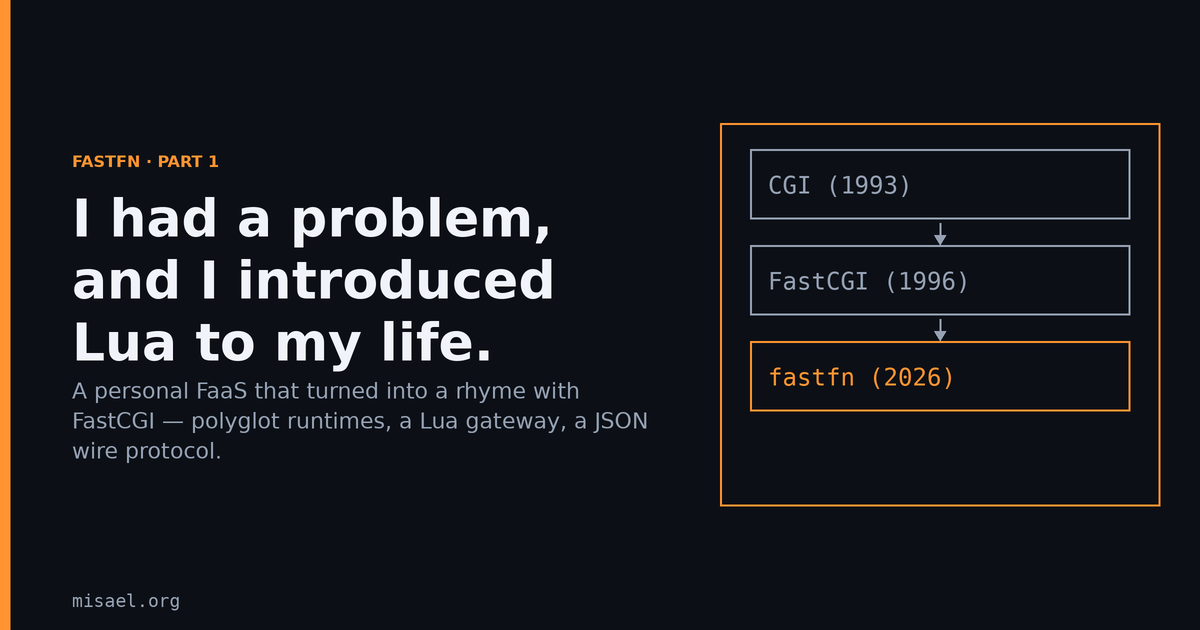 Featured image for fastfn Part 1: I Had a Problem (and Introduced Lua to My Life)